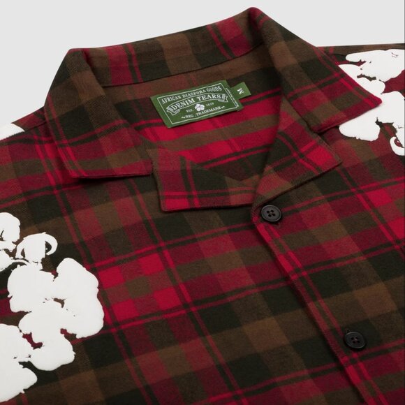 Denim Tears Authentic Mens Cotton Wreath Pajama Shirt FW24 - Size L - Picture 2 of 3